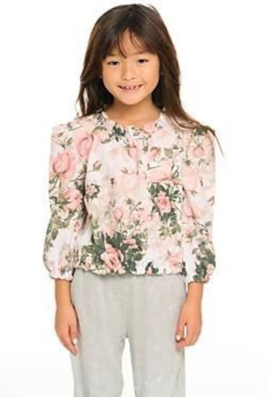 Chaser Girls Floral Blouse Size 10